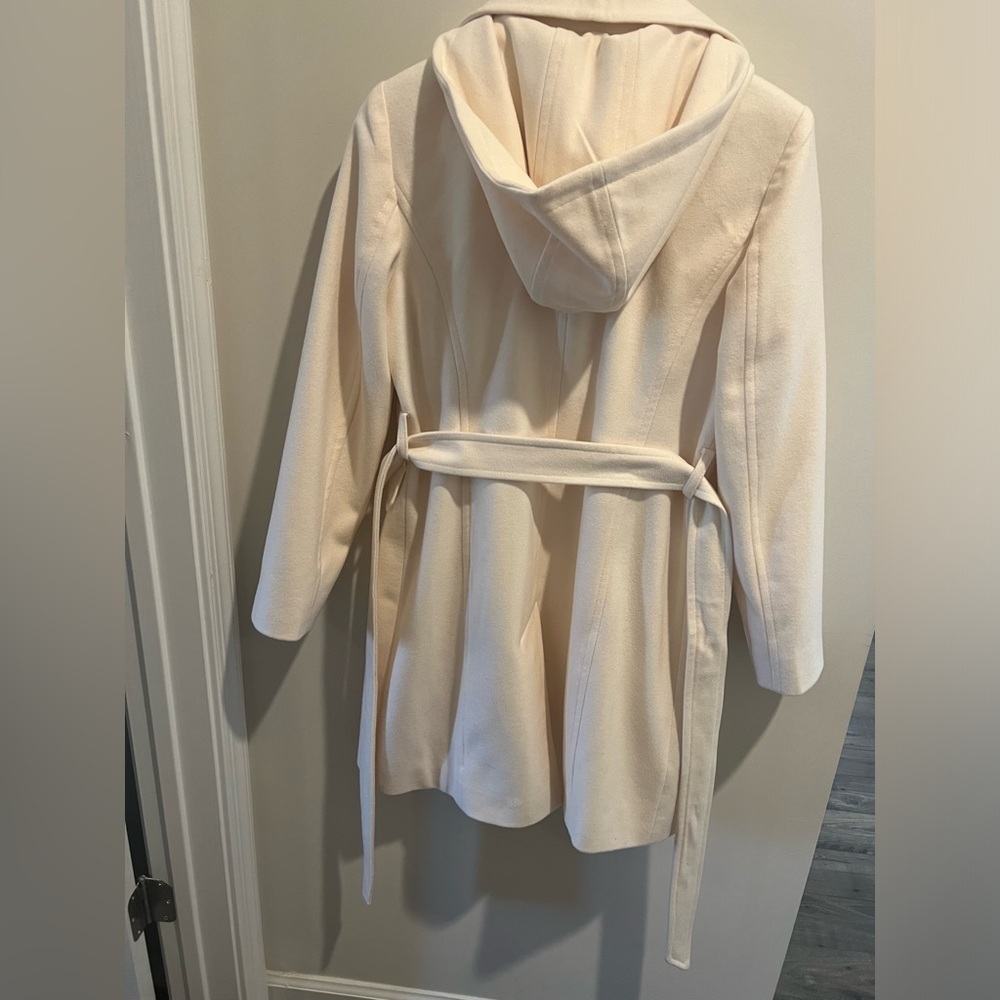Michael Kors Hooded Belted Walker Coat - Picture 9 of 13